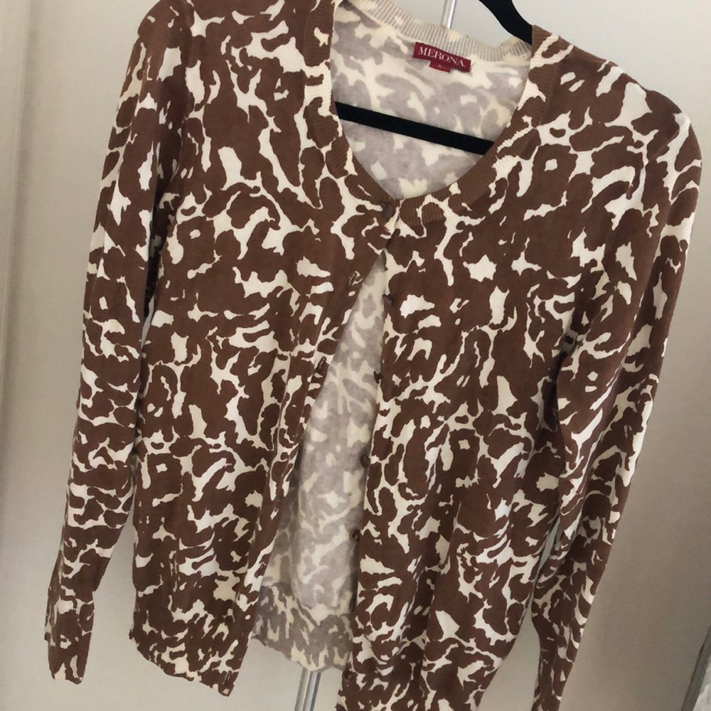 Animal print cardigan